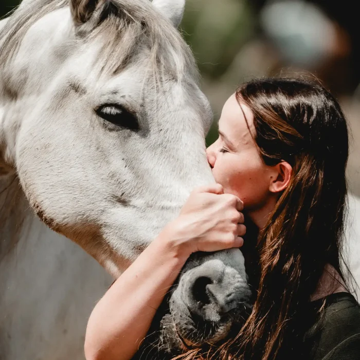 Janine Leuf und ihr spanisches Pferd Pichon